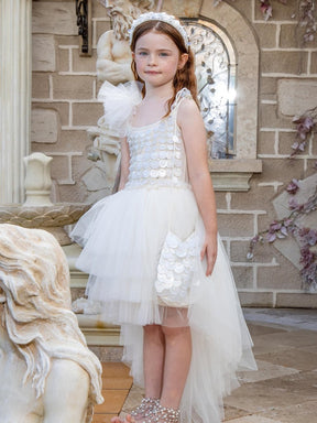 PEARLESCENT TREASURE TUTU DRESS (PREORDER) - DRESSES