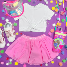 PETAL PINK BUBBLE SKIRT - PETITE HAILEY