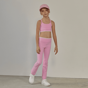 PETAL PINK ESSENCE FLARE LEGGINGS - LEGGINGS