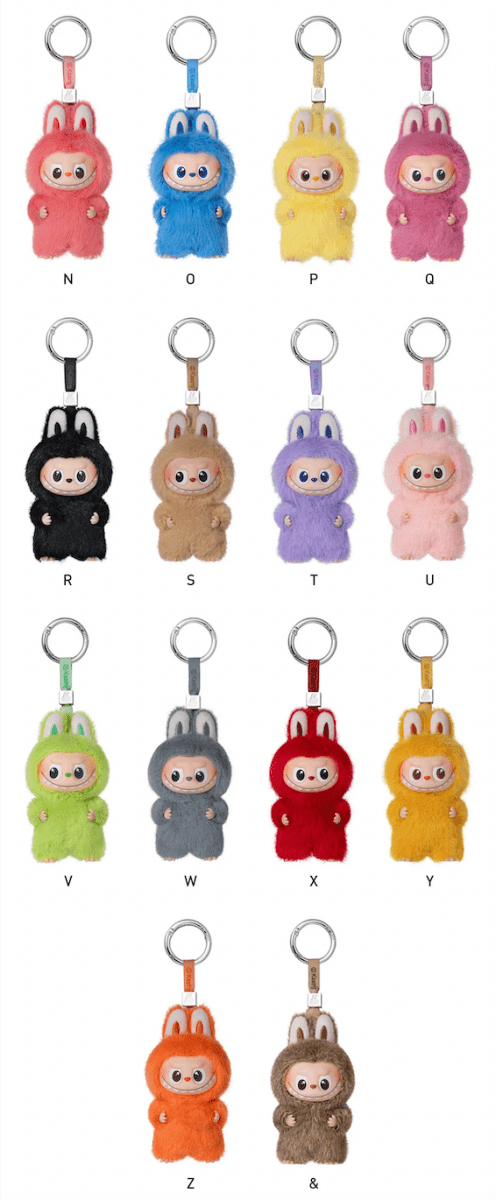 PIN FOR LOVE N - Z LETTERS LABUBU BLIND SINGLE BOX (PREORDER) - POP MART