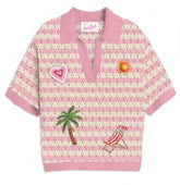 PIXIE JR CROCHET PATCHES TOP (PREORDER) - MC2 SAINT BARTH KIDS