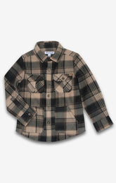 PLAID SNOW FLEECE BUTTON DOWN TOP (PREORDER) - APPAMAN