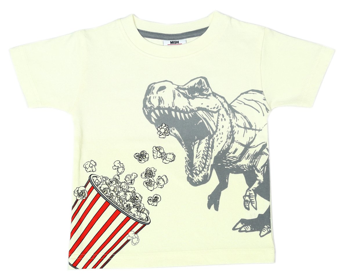 POPCORN DINO TSHIRT (PREORDER) - MISH MISH
