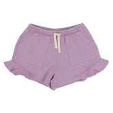 POSITIVE VIBES RUFFLE SHORTS (PREORDER) - TINY WHALES