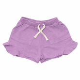 POSITIVE VIBES RUFFLE SHORTS - TINY WHALES