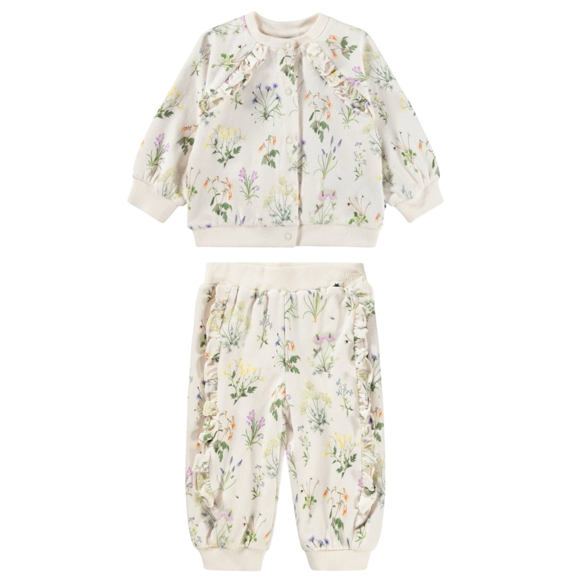 PRIMAVERA RUFFLE CARDIGAN AND SWEATPANTS (PREORDER) - MOLO