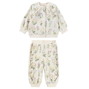 PRIMAVERA RUFFLE CARDIGAN AND SWEATPANTS (PREORDER) - MOLO