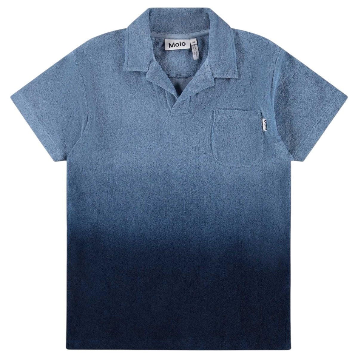 QUIET BLUE RANDEL OBBRÉ TERRY POLO TOP (PREORDER) - MOLO