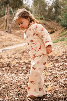 QUILTED CHERRY BLOOM JACKET - WILD WAWA - JACKETS