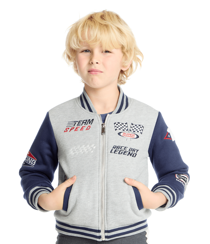 RACE CAR BOMBER JACKET (PREORDER) - CHASER KIDS
