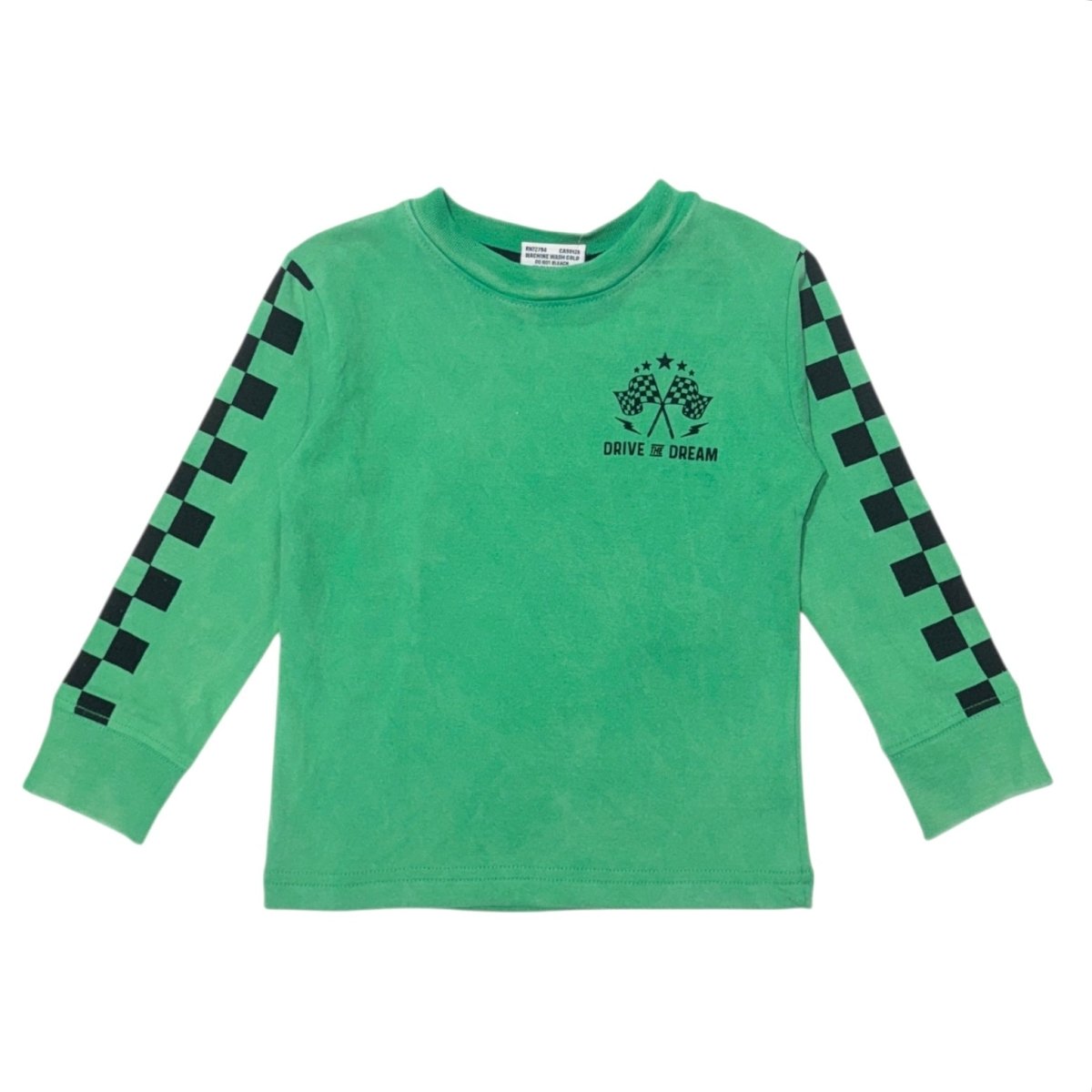 RACE CAR LEGEND CHECK LONG SLEEVE TSHIRT - LONG SLEEVE TOPS