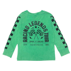 RACE CAR LEGEND CHECK LONG SLEEVE TSHIRT - LONG SLEEVE TOPS