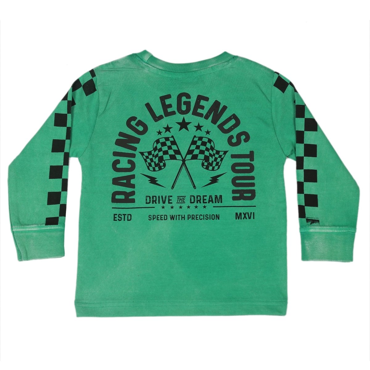 RACE CAR LEGEND CHECK LONG SLEEVE TSHIRT (PREORDER) - MISH MISH