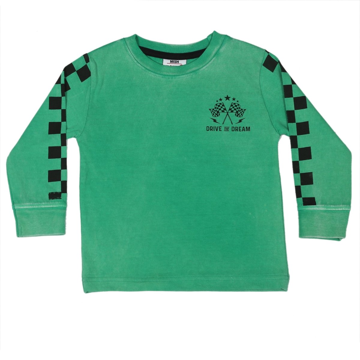 RACE CAR LEGEND CHECK LONG SLEEVE TSHIRT (PREORDER) - MISH MISH
