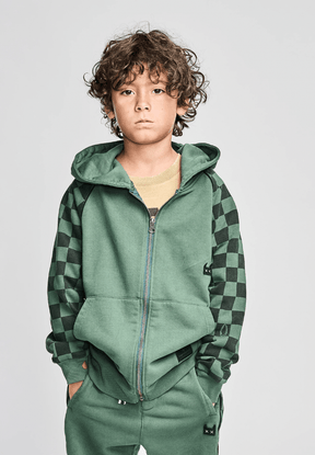 RACEALLDAY CHECK ZIP UP HOODIE (PREORDER) - HOODIES