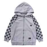 RACEALLDAY CHECK ZIP UP HOODIE - HOODIES