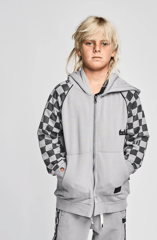 RACEALLDAY CHECK ZIP UP HOODIE (PREORDER) - HOODIES