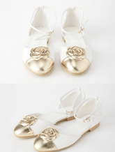 RACHEL METALLIC FLOWER FLATS (PREORDER) - FLATS