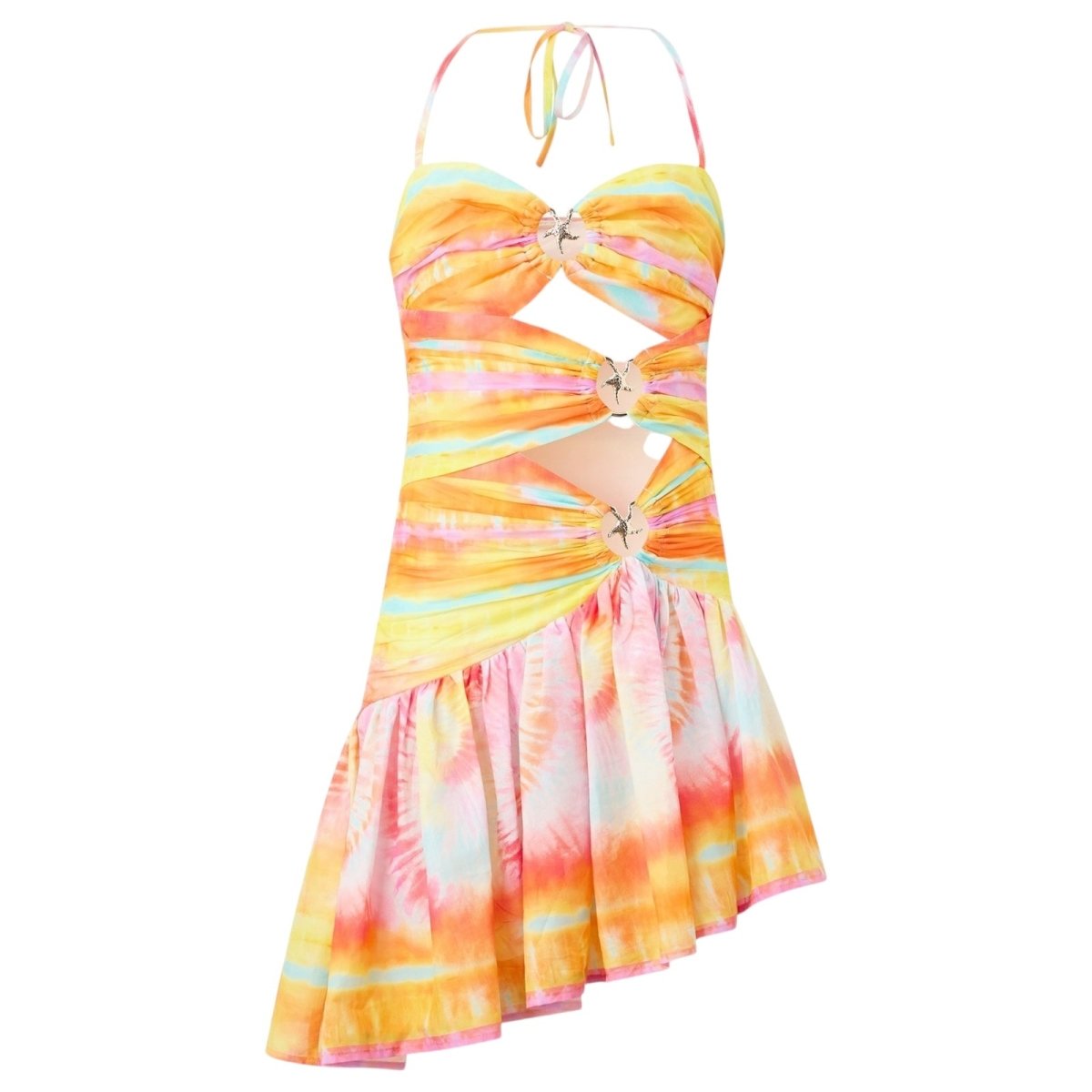 RAELYNN CUTOUT ASYMMETRICAL MINI DRESS (PREORDER) - MARLO