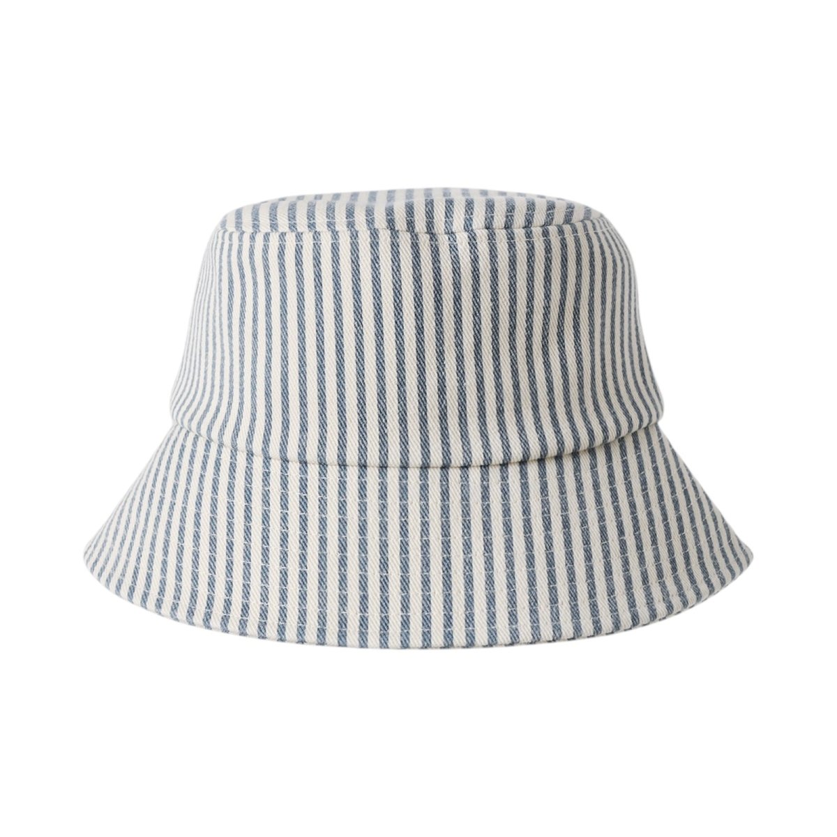 RAILROADY STRIPE DENIM BUCKET HAT - HATS