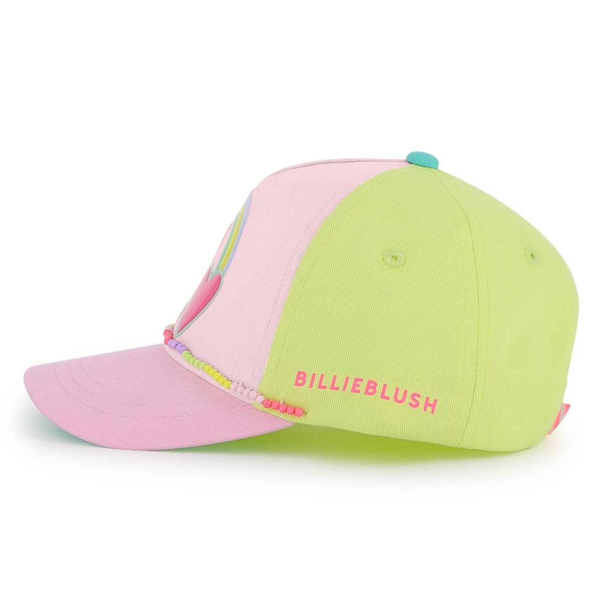 RAINBOW HEART COLORBLOCK BASEBALL HAT (PREORDER) - HATS