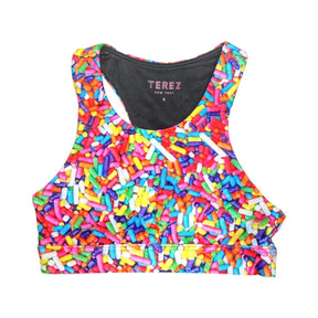 RAINBOW SPRINKLES SPORTS BRA - TEREZ