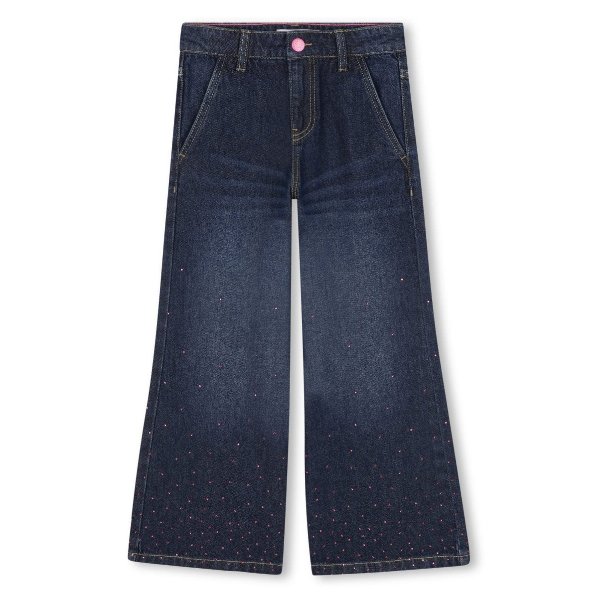 RHINESTONE DENIM PANTS (PREORDER) - BILLIEBLUSH