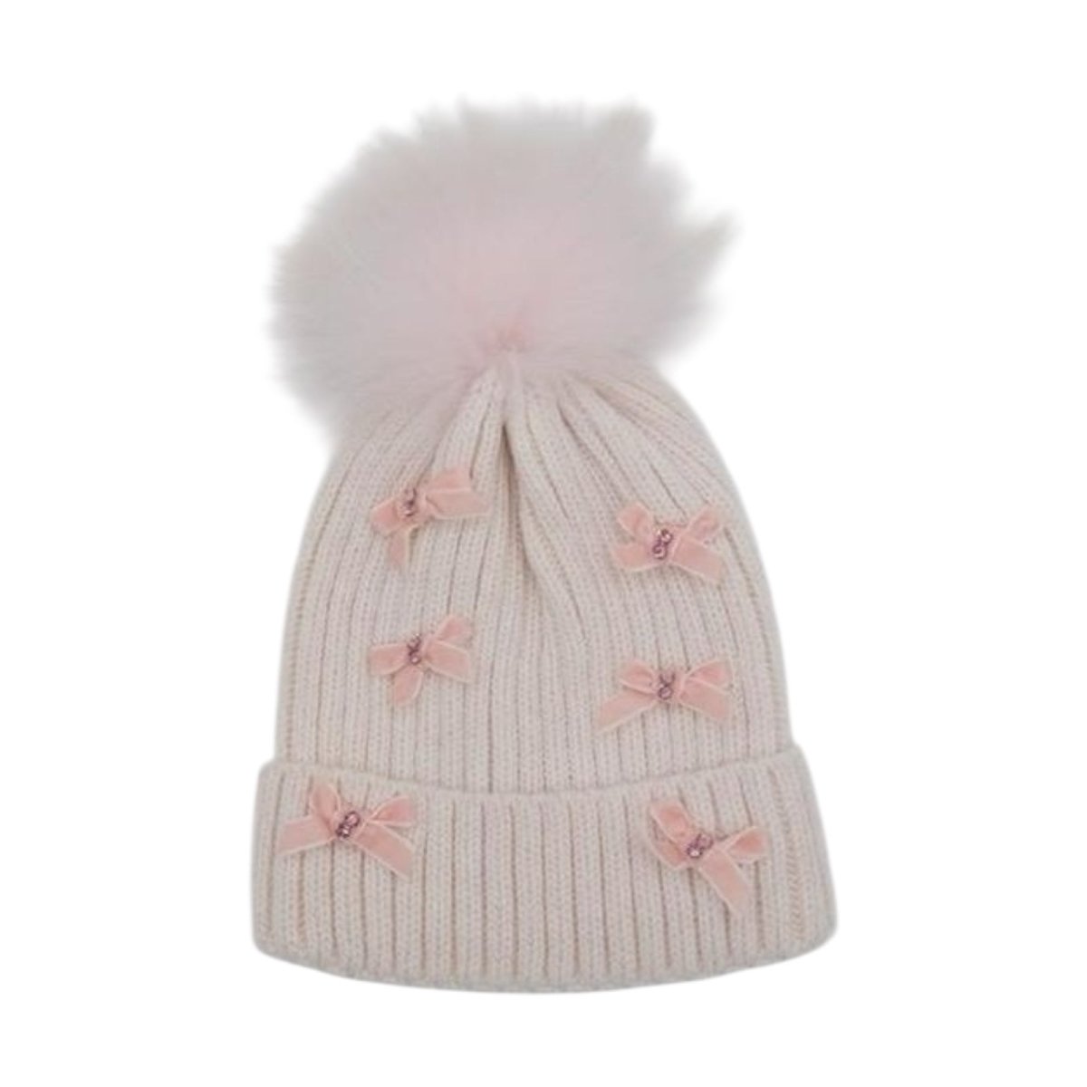 RIBBON BOWS BEANIE (PREORDER) - BEANIES