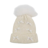 RIBBON BOWS BEANIE - BEANIES