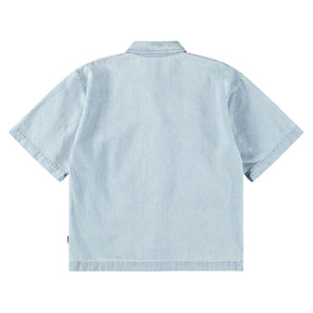 RICHIE MISTY DENIM BUTTON DOWN TOP (PREORDER) - MOLO