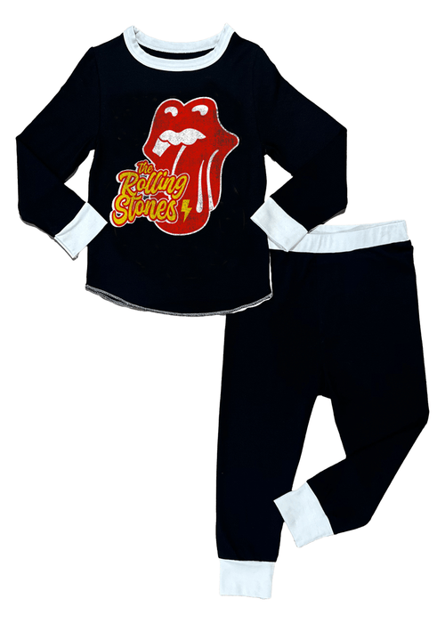 Rowdy Sprout Girls Rolling Stones Tongue Sweatpants Bone