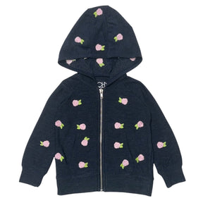 ROSES COZY KNIT ZIP UP HOODIE - HOODIES