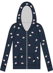 ROSES COZY KNIT ZIP UP HOODIE (PREORDER) - CHASER KIDS