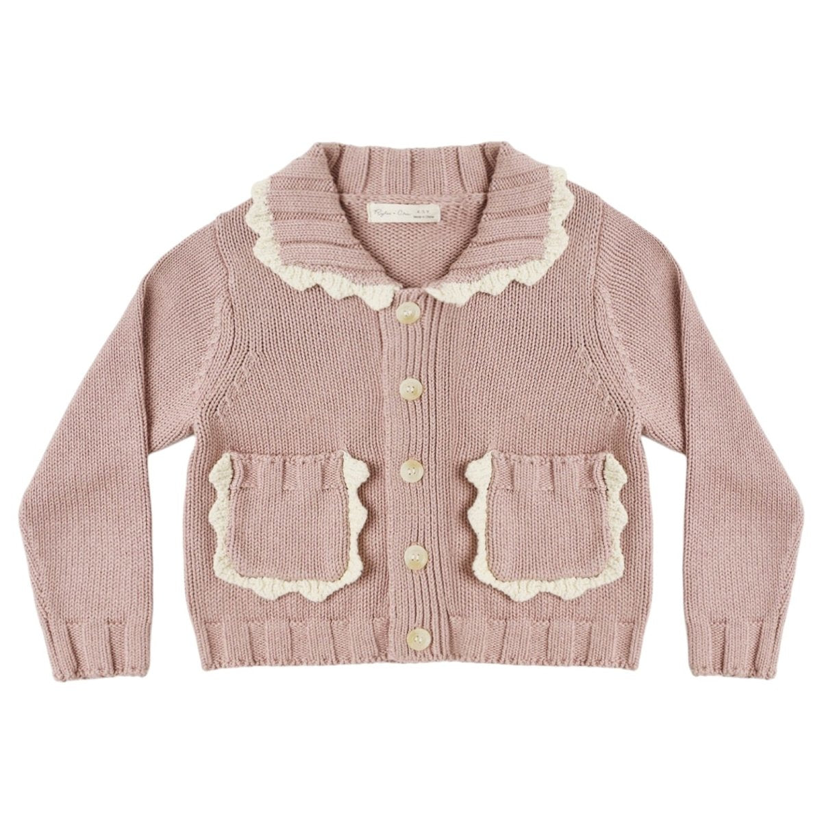 ROSEWOOD COLLARED CARDIGAN - RYLEE + CRU - CARDIGANS