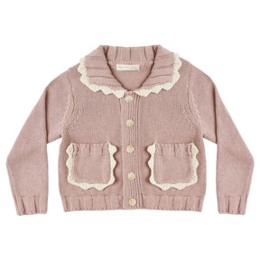 ROSEWOOD COLLARED CARDIGAN - RYLEE + CRU - CARDIGANS
