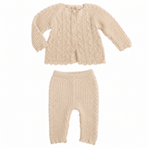 ROYAL ALPACA KNIT CARDIGAN AND PANTS SET (PREORDER) - WILD WAWA - SET