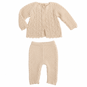 ROYAL ALPACA KNIT CARDIGAN AND PANTS SET (PREORDER) - WILD WAWA - SET