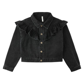 RUFFLE DENIM JACKET - JACKETS