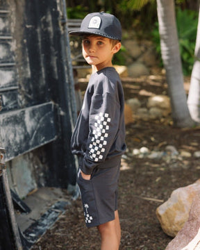 RYDER YIN YANG CHECKERED SWEATSHIRT - FEATHER 4 ARROW