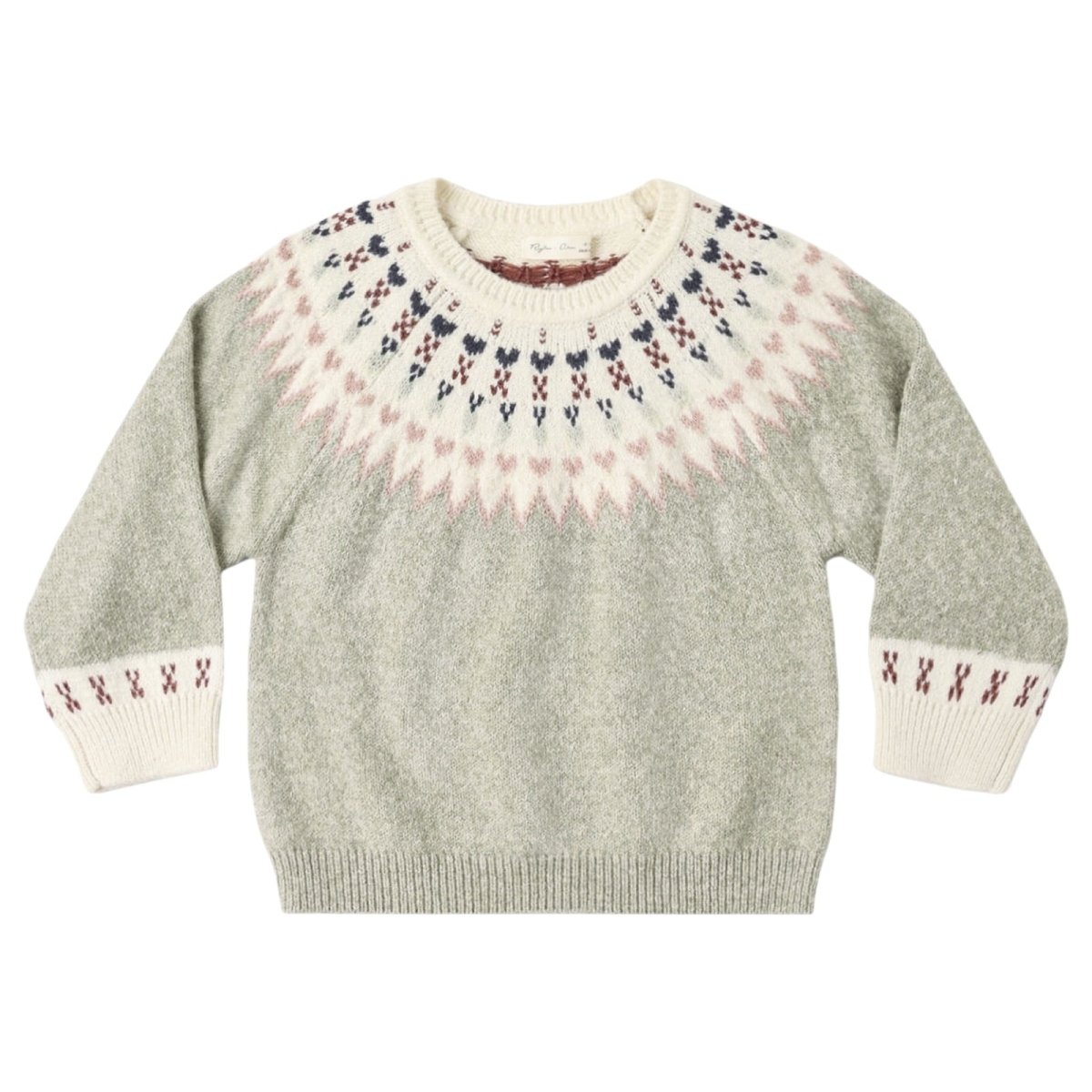 SAGE FAIR ISLE KNITTED SWEATER - RYLEE + CRU