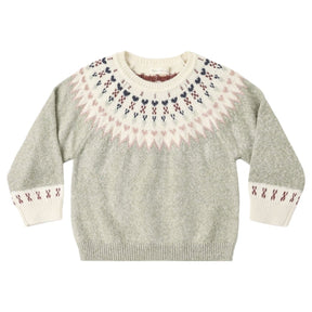 SAGE FAIR ISLE KNITTED SWEATER - RYLEE + CRU - SWEATERS