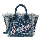 SAINT BARTH BANDANA DENIM COLETTE BAG - MC2 SAINT BARTH KIDS