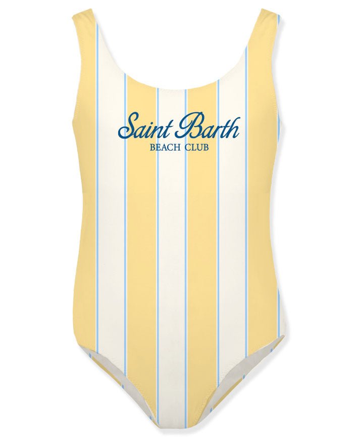 SAINT BARTH BEACH CLUB STRIPE CARA ONE PIECE SWIMSUIT (PREORDER) - MC2 SAINT BARTH KIDS