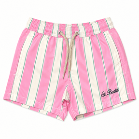 SAINT BARTH BEACH CLUB STRIPE SWIM TRUNKS - MC2 SAINT BARTH KIDS - SWIM TRUNKS