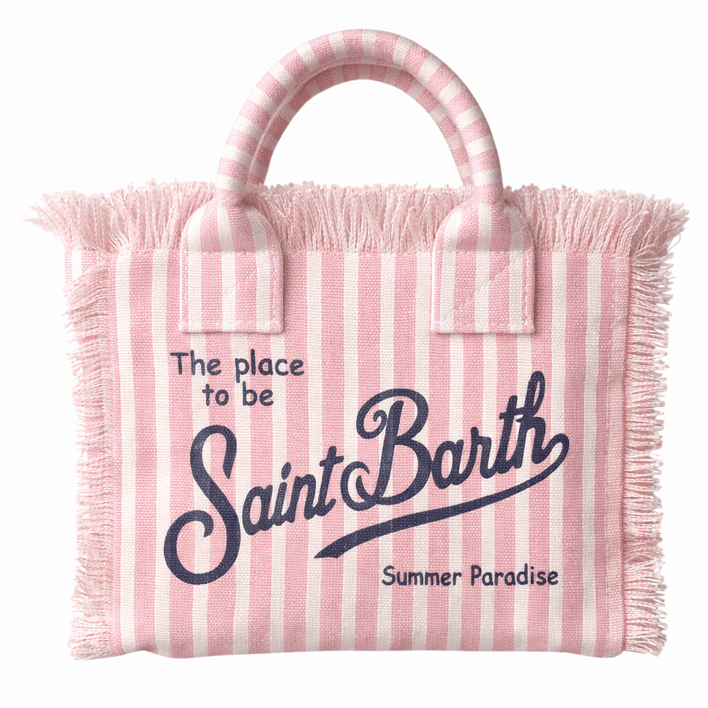 SAINT BARTH STRIPES VANITY MINI STRAW BAG - MC2 SAINT BARTH KIDS