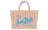 SAINT BARTH STRIPES VANITY MINI STRAW BAG (PREORDER) - MC2 SAINT BARTH KIDS