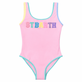 SAINT BARTH TERRY PATCH CARA ONE PIECE SWIMSUIT - MC2 SAINT BARTH KIDS