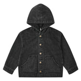 SAMMY HOODED DENIM JACKET - JACKETS