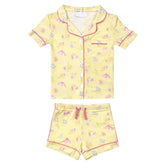 SANDY SHORE LYNN SHORT SLEEVE/SHORTS PAJAMA SET - KATIE J NYC