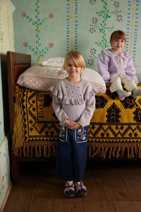 SATIA CASHMERE MIX KNIT SWEATER - LOUISE MISHA KIDS - SWEATERS